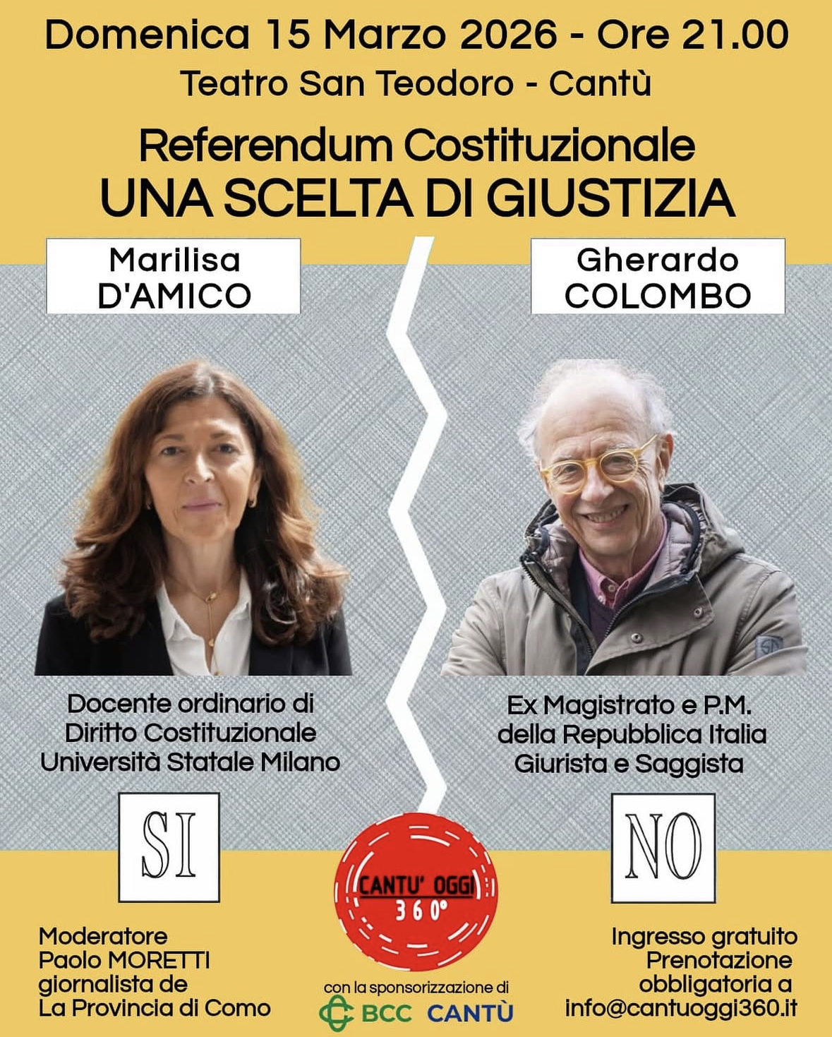 Referendum costituzionale &ndash; UNA SCELTA DI GIUSTIZIA