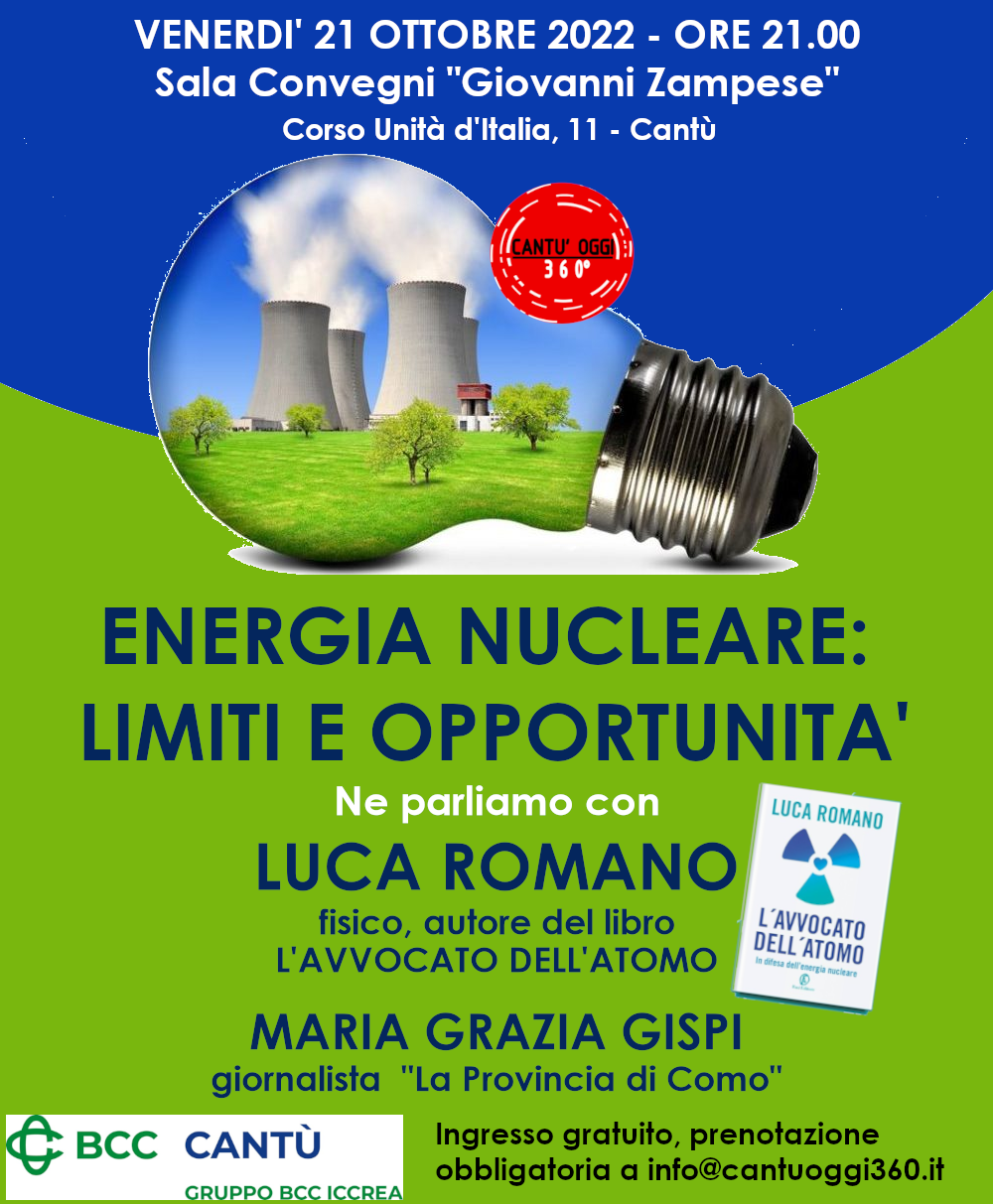 Energia nucleare: limiti e opportunit&agrave;
