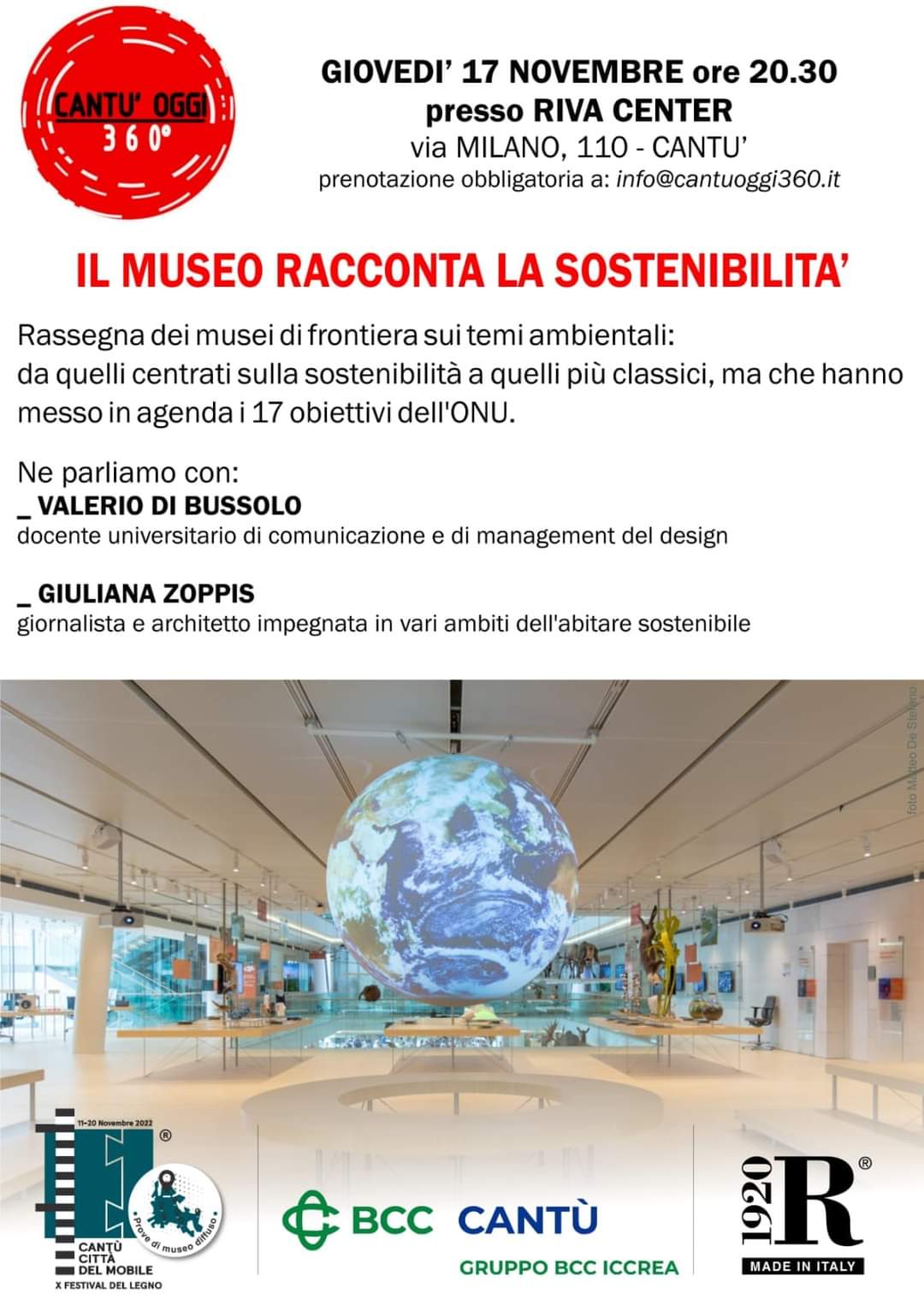 Il museo racconta la sostenibilit&agrave;